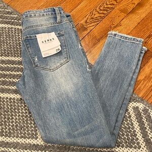 Ceros Mid Rise Ankle Skinny Jeans